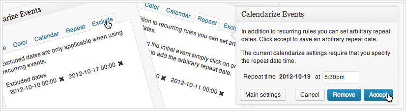 Calendarize It! for WordPress - Arbitrary Recurring Events and Recurring Events with Exceptions