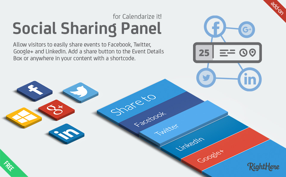 Calendarize it! Social Sharing Panel