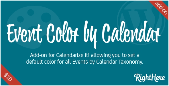 Premium Add-on Event Color by Calendar for Calendarize it!