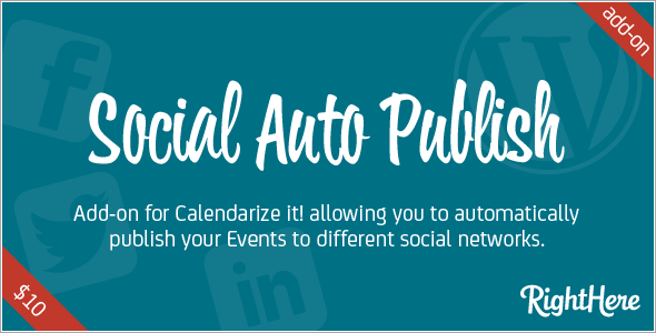 Social Auto Publish add-on for Calendarize it!