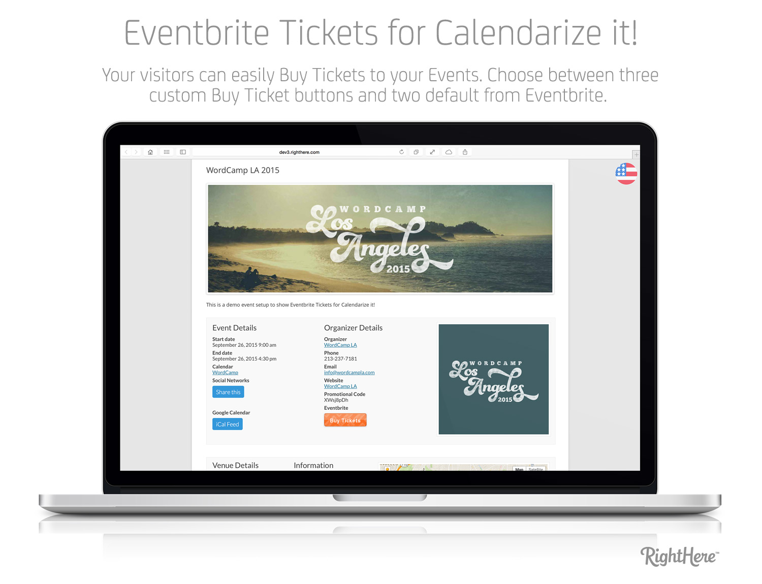 Eventbrite Tickets for Calendarize it! - Event Details Page