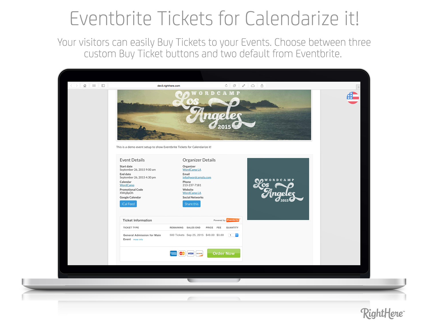 Eventbrite Tickets for Calendarize it! - Event Details Page