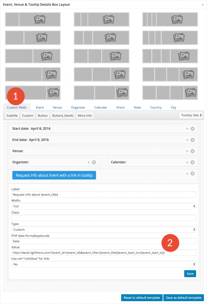 Links with Event Attributes for Calendarize it! Calendarize it!