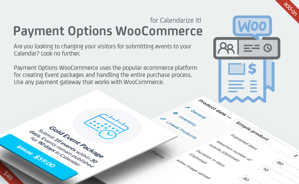 Payment Options WooCommerce for Calendarize it!